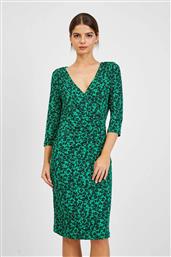 ΓΥΝΑΙΚΕΙΟ MIDI ΦΟΡΕΜΑ ΜΕ ALL-OVER FLORAL PRINT ΚΑΙ V ΛΑΙΜΟΚΟΨΗ - 411195-867000 ΠΡΑΣΙΝΟ ΣΜΑΡΑΓΔΙ ORSAY