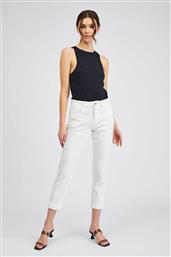 ΓΥΝΑΙΚΕΙΟ ΤΖΗΝ ΠΑΝΤΕΛΟΝΙ CROPPED BOYFRIEND FIT - 314093 -X00-0000 ΛΕΥΚΟ ORSAY