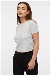 ΓΥΝΑΙΚΕΙΟ ΒΑΜΒΑΚΕΡΟ T-SHIRT ΜΟΝΟΧΡΩΜΟ - 1000134-M00-0114 ΓΚΡΙ ORSAY