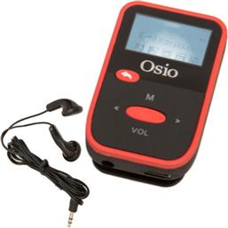 MP3 PLAYER SRM-7880BR 8GB ΜΕ ΚΛΙΠ (ΚΟΚΚΙΝΟ) OSIO από το SNATCH