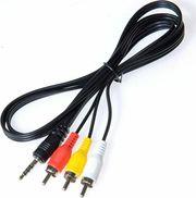 OSK-1116 ΚΑΛΩΔΙΟ 3.5 MM - 17 MM ΣΕ 3 AV RCA 1 M OSIO