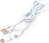 OTU-495W ΚΑΛΩΔΙΟ USB ΣΕ MICRO USB & USB TYPE C ΜΕ ΑΝΤΑΠΤΟΡΑ 1 M OSIO από το e-SHOP