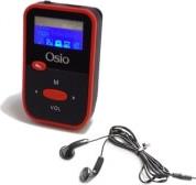 SRM-7880BR MP3 PLAYER 8GB WITH CLIP RED OSIO