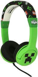 MINECRAFT CREEPER CHILDRENS HEADPHONES OTL
