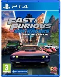 PS4 FAST - FURIOUS: SPY RACERS RISE OF SH1FT3R OUTRIGHT GAMES από το PLUS4U