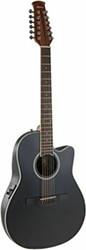 ΗΛΕΚΤΡΟΑΚΟΥΣΤΙΚΗ ΚΙΘΑΡΑ APPLAUSE BY AB2412II MID CUTAWAY 12-STRING BLACK SATIN AB2412II-5S OVATION