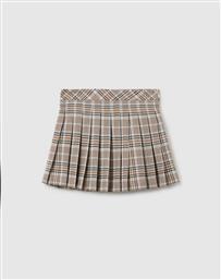 CHECK SKIRT W/PLEATS OVS