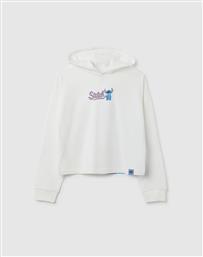HOODIE CROP STITCH OVS