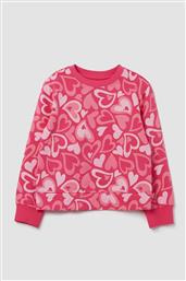 OVS ΠΑΙΔΙΚΗ ΜΠΛΟΥΖΑ ΦΟΥΤΕΡ ΜΕ ALL-OVER HEART PRINT - 002074088 ΡΟΖ OVS KIDS