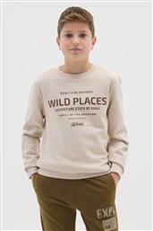 OVS ΠΑΙΔΙΚΗ ΜΠΛΟΥΖΑ ΦΟΥΤΕΡ ΜΕ LETTERING PRINT REGULAR FIT - 002475948 ΚΡΕΜ OVS KIDS