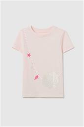 OVS ΠΑΙΔΙΚΗ ΜΠΛΟΥΖΑ ΚΑΙ PRINT ΜΕ GLITTER - 002303304 ΡΟΖ OVS KIDS