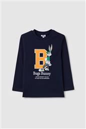 OVS ΠΑΙΔΙΚΗ ΜΠΛΟΥΖΑ ΜΕ BUGS BUNNY BASEBALL PLAYER PRINT REGULAR FIT - 002114411 ΜΠΛΕ ΣΚΟΥΡΟ OVS KIDS