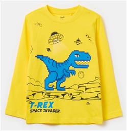 OVS ΠΑΙΔΙΚΗ ΜΠΛΟΥΖΑ ΜΕ DINOSAUR PRINT REGULAR FIT - 002092386 ΚΙΤΡΙΝΟ OVS KIDS από το NOTOS