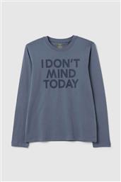 OVS ΠΑΙΔΙΚΗ ΜΠΛΟΥΖΑ ΜΕ LETTERING PRINT - 002445801 ΓΚΡΙ ΣΚΟΥΡΟ OVS KIDS
