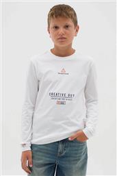 OVS ΠΑΙΔΙΚΗ ΜΠΛΟΥΖΑ ΜΕ LETTERING PRINT - 002445821 ΛΕΥΚΟ OVS KIDS