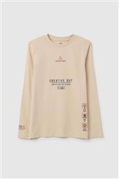 OVS ΠΑΙΔΙΚΗ ΜΠΛΟΥΖΑ ΜΕ LETTERING PRINT - 002445826 ΚΡΕΜ OVS KIDS