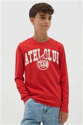 OVS ΠΑΙΔΙΚΗ ΜΠΛΟΥΖΑ ΜΕ LETTERING PRINT - 002445936 ΚΟΚΚΙΝΟ OVS KIDS