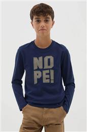 OVS ΠΑΙΔΙΚΗ ΜΠΛΟΥΖΑ ΜΕ LETTERING PRINT - 002445956 ΜΠΛΕ ΣΚΟΥΡΟ OVS KIDS