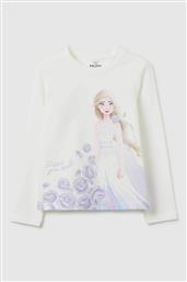 OVS ΠΑΙΔΙΚΗ ΜΠΛΟΥΖΑ ΜΕ PRINT ''FROZEN'' REGULAR FIT - 002446620 ΛΕΥΚΟ OVS KIDS