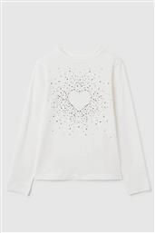 OVS ΠΑΙΔΙΚΗ ΜΠΛΟΥΖΑ ΜΕ PRINT ΚΑΙ ΣΤΡΑΣ REGULAR FIT - 002402883 ΛΕΥΚΟ OVS KIDS
