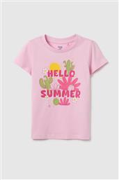 OVS ΠΑΙΔΙΚΗ ΜΠΛΟΥΖΑ ΜΕ PRINT REGULAR FIT - 002366213 ΡΟΖ OVS KIDS