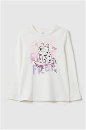OVS ΠΑΙΔΙΚΗ ΜΠΛΟΥΖΑ ΜΕ PRINT REGULAR FIT - 002418366 ΛΕΥΚΟ OVS KIDS