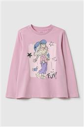OVS ΠΑΙΔΙΚΗ ΜΠΛΟΥΖΑ ΜΕ PRINT REGULAR FIT - 002418401 ΒΙΟΛΕΤΙ OVS KIDS