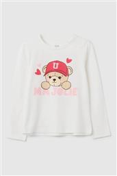 OVS ΠΑΙΔΙΚΗ ΜΠΛΟΥΖΑ ΜΕ PRINT REGULAR FIT - 002445202 ΛΕΥΚΟ OVS KIDS