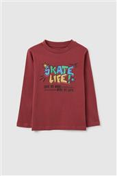 OVS ΠΑΙΔΙΚΗ ΜΑΚΡΥΜΑΝΙΚΗ ΜΠΛΟΥΖΑ ΜΕ PRINT REGULAR FIT - 002446049 ΚΟΚΚΙΝΟ OVS KIDS