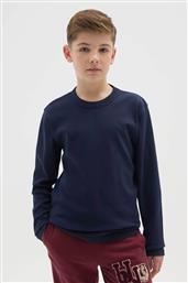 OVS ΠΑΙΔΙΚΗ ΠΛΕΚΤΗ ΜΠΛΟΥΖΑ ΜΟΝΟΧΡΩΜΗ REGULAR FIT - 002475938 ΜΠΛΕ ΣΚΟΥΡΟ OVS KIDS