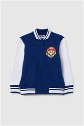 OVS ΠΑΙΔΙΚΗ ΖΑΚΕΤΑ ΦΟΥΤΕΡ ΜΕ PRINT ''SUPER MARIO'' REGULAR FIT - 002448487 ΜΠΛΕ OVS KIDS