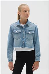 OVS ΠΑΙΔΙΚΟ DENIM JACKET CROPPED - 002415382 ΜΠΛΕ ΣΚΟΥΡΟ OVS KIDS