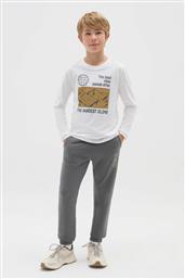 OVS ΠΑΙΔΙΚΟ ΠΑΝΤΕΛΟΝΙ ΦΟΡΜΑΣ ΜΟΝΟΧΡΩΜΟ REGULAR FIT - 002476418 ΓΚΡΙ OVS KIDS