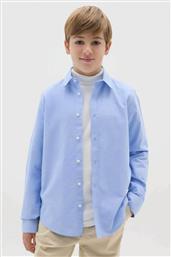 OVS ΠΑΙΔΙΚΟ ΠΟΥΚΑΜΙΣΟ ΜΟΝΟΧΡΩΜΟ REGULAR FIT - 002485315 ΜΠΛΕ OVS KIDS