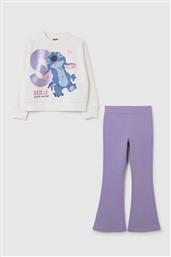 OVS ΠΑΙΔΙΚΟ ΣΕΤ ΜΠΛΟΥΖΑ ΦΟΥΤΕΡ ΜΕ PRINT ''STITCH'' ΚΑΙ ΚΟΛΑΝ (2 ΤΕΜΑΧΙΑ) - 002402715 ΛΕΥΚΟ OVS KIDS