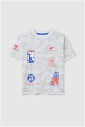 OVS ΠΑΙΔΙΚΟ T-SHIRT ΜΕ ALL-OVER PRINT REGULAR FIT - 002397586 ΛΕΥΚΟ OVS KIDS