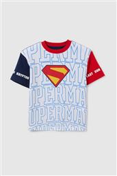 OVS ΠΑΙΔΙΚΟ T-SHIRT ΜΕ ALL-OVER SUPERMAN PRINT REGULAR FIT - 002397593 ΜΠΛΕ OVS KIDS