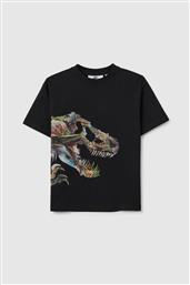 OVS ΠΑΙΔΙΚΟ T-SHIRT ΜΕ JURASSIC WORLD PRINT REGULAR FIT - 002401232 ΜΑΥΡΟ OVS KIDS