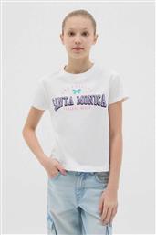 OVS ΠΑΙΔΙΚΟ T-SHIRT ΜΕ LETTERING PRINT REGULAR FIT - 002267272 ΛΕΥΚΟ OVS KIDS