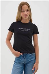 OVS ΠΑΙΔΙΚΟ T-SHIRT ΜΕ LETTERING REGULAR FIT - 002442701 ΜΑΥΡΟ OVS KIDS