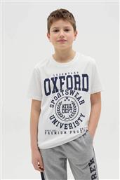 OVS ΠΑΙΔΙΚΟ T-SHIRT ΜΕ SPORTSWEAR UNIVERSITY LETTERING REGULAR FIT - 002261111 ΛΕΥΚΟ OVS KIDS