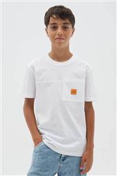 OVS ΠΑΙΔΙΚΟ T-SHIRT ΜΕ ΤΣΕΠΗ ΣΤΟ ΣΤΗΘΟΣ - 002445831 ΛΕΥΚΟ OVS KIDS