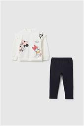OVS ΣΕΤ ΒΡΕΦΙΚΗ ΜΠΛΟΥΖΑ ΦΟΥΤΕΡ ΜΕ MINNIE MOUSE PRINT ΚΑΙ ΚΟΛΑΝ REGULAR FIT (2 ΤΕΜΑΧΙΑ) - 002456879 ΛΕΥΚΟ OVS KIDS