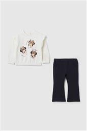 OVS ΣΕΤ ΒΡΕΦΙΚΗ ΜΠΛΟΥΖΑ ΦΟΥΤΕΡ ΜΕ MINNIE MOUSE PRINT ΚΑΙ ΠΑΝΤΕΛΟΝΙ REGULAR FIT (2 ΤΕΜΑΧΙΑ) - 002456839 ΛΕΥΚΟ OVS KIDS