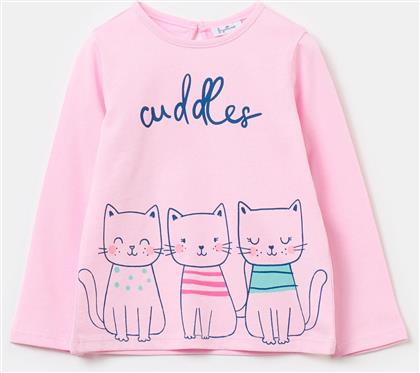 OVS ΒΡΕΦΙΚΗ ΜΠΛΟΥΖΑ KITTENS ΚΑΙ LETTERING PRINT REGULAR FIT - 002094752 ΡΟΖ OVS KIDS