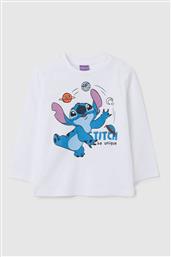 OVS ΒΡΕΦΙΚΗ ΜΠΛΟΥΖΑ ΜΑΚΡΥΜΑΝΙΚΗ ΜΕ PRINT REGULAR FIT - 002415058 ΛΕΥΚΟ OVS KIDS