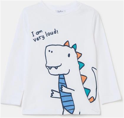 OVS ΒΡΕΦΙΚΗ ΜΠΛΟΥΖΑ ΜΕ DINOSAUR PRINT REGULAR FIT - 002080455 ΛΕΥΚΟ OVS KIDS