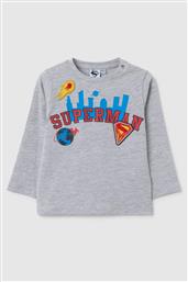 OVS ΒΡΕΦΙΚΗ ΜΠΛΟΥΖΑ ΜΕ ΚΕΝΤΗΜΑΤΑ REGULAR FIT - 002415265 ΓΚΡΙ OVS KIDS
