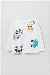 OVS ΒΡΕΦΙΚΗ ΜΠΛΟΥΖΑ ΜΕ ΣΧΕΔΙΟ PANDA ASTRONAUT - 001819439 ΛΕΥΚΟ OVS KIDS από το NOTOS