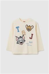 OVS ΒΡΕΦΙΚΗ ΜΑΚΡΥΜΑΝΙΚΗ ΜΠΛΟΥΖΑ ΜΕ PRINT REGULAR FIT - 002464965 ΚΡΕΜ OVS KIDS